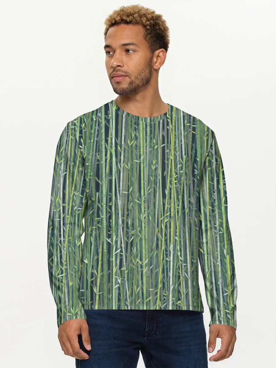 Men's cotton long sleeve shirt