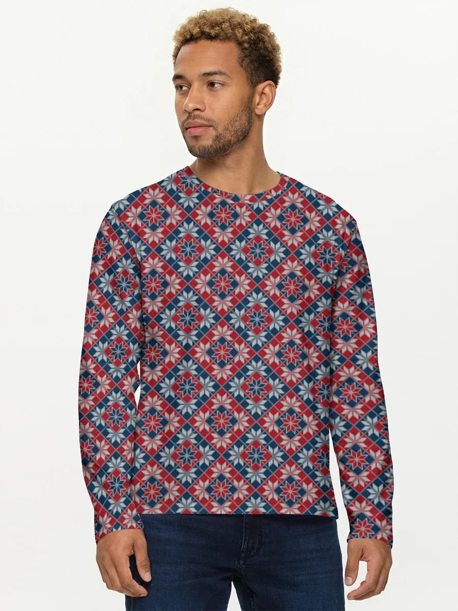 Men's cotton long sleeve shirt