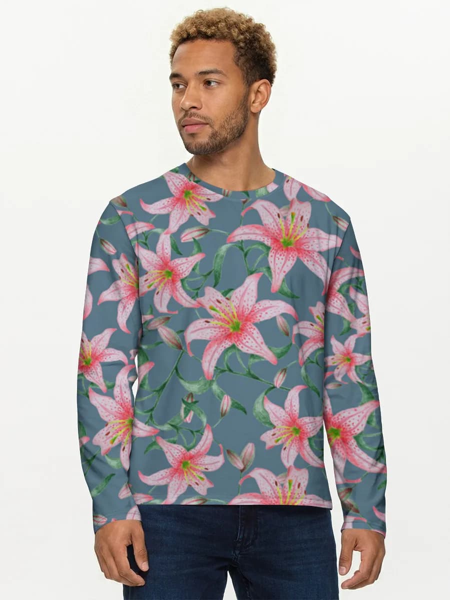 Men's cotton long sleeve shirt