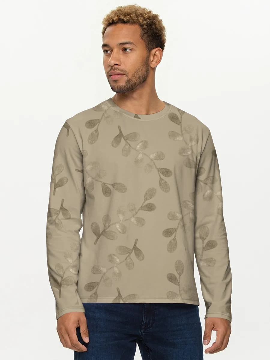 Men's cotton long sleeve shirt