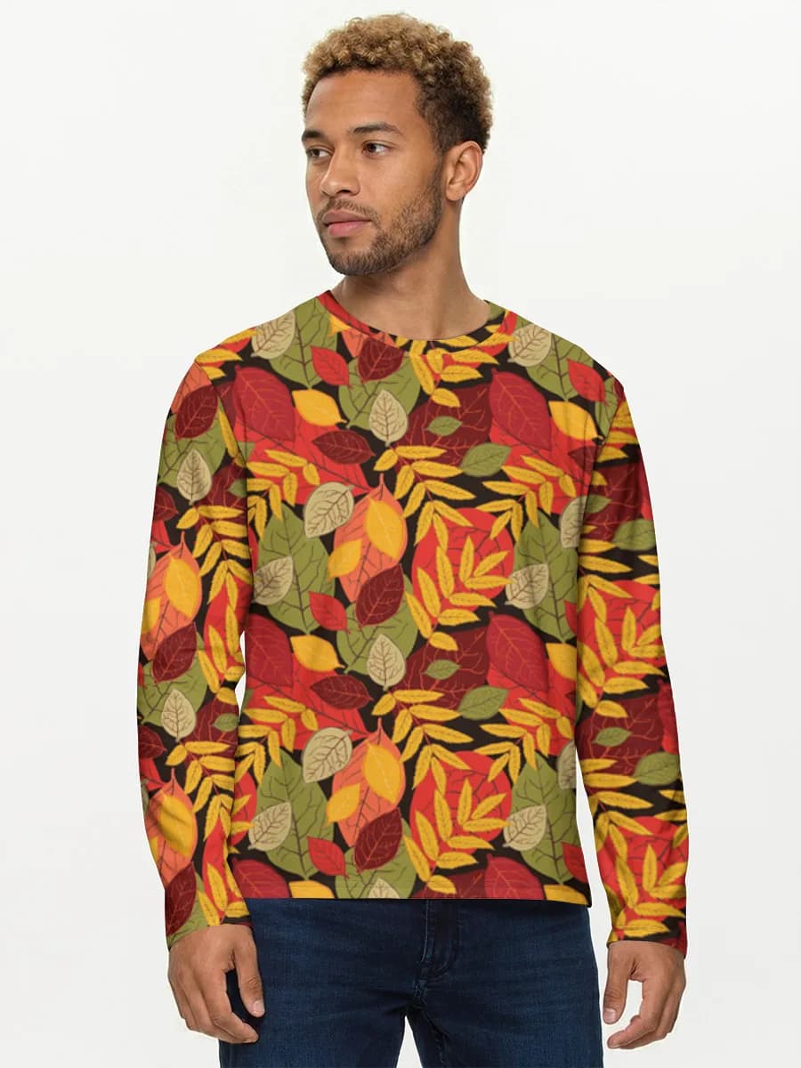 Men's cotton long sleeve shirt