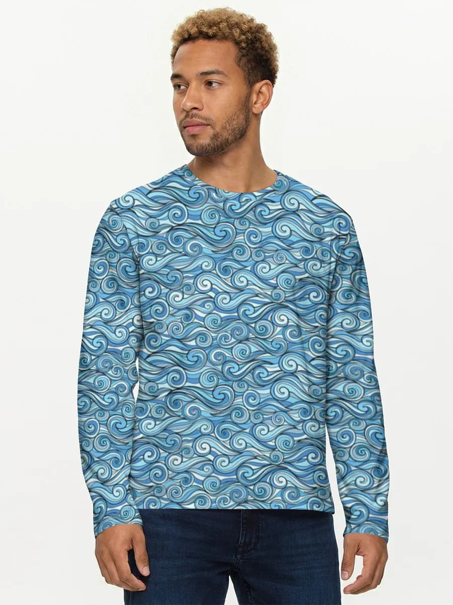 Men's cotton long sleeve shirt