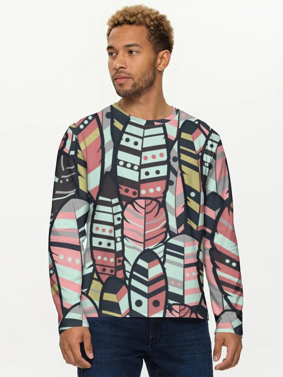 Men's cotton long sleeve shirt