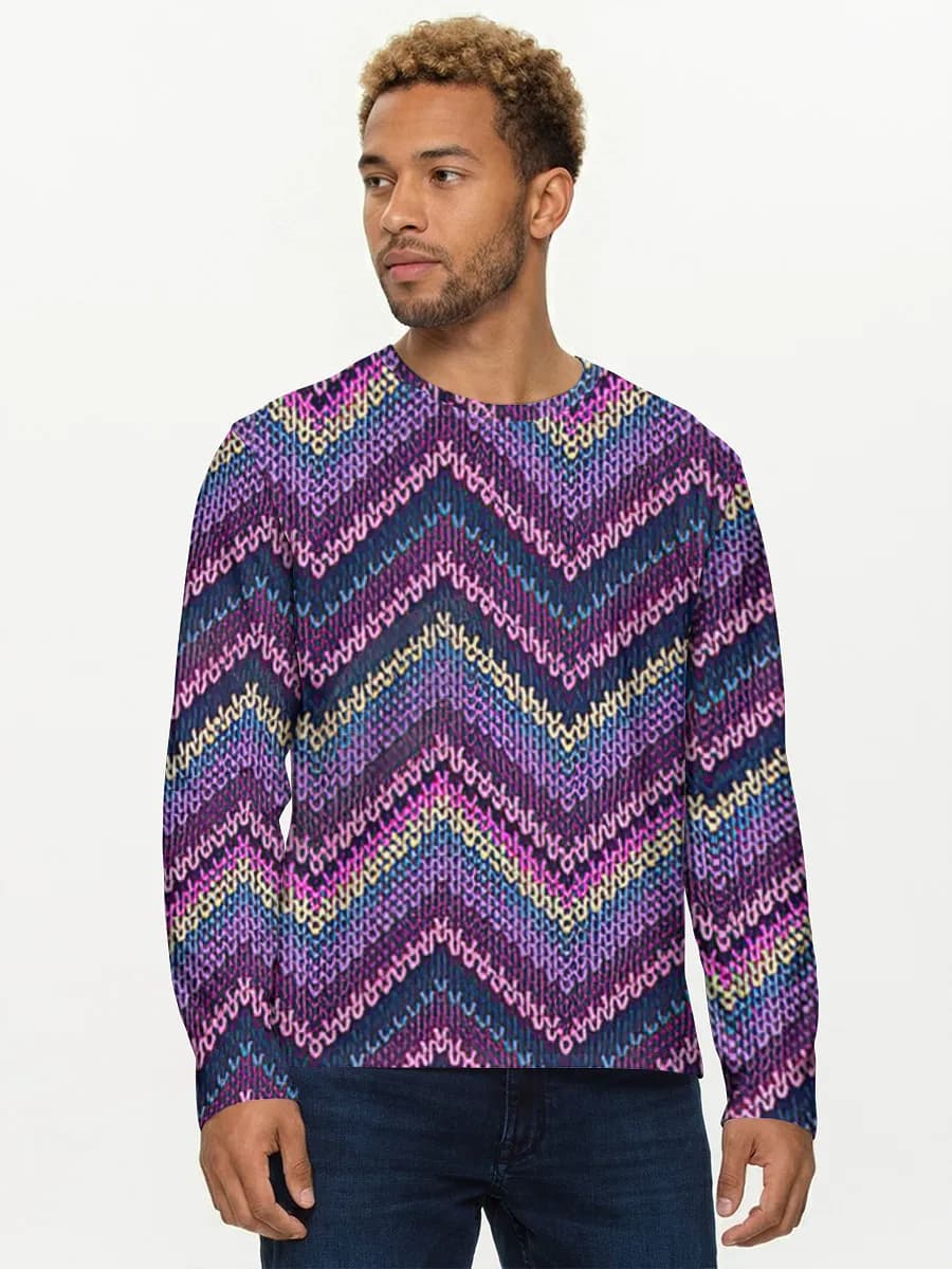 Colorful Chevron Knit