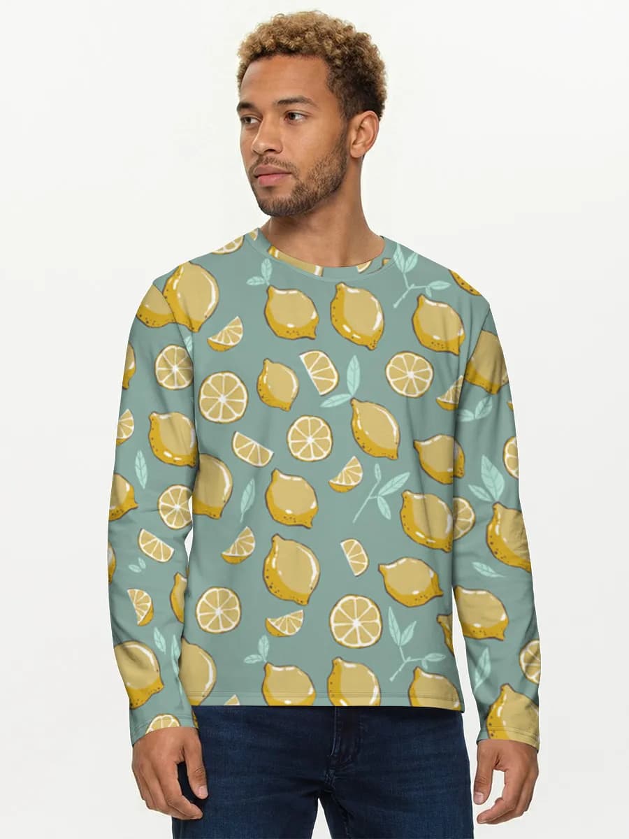 Men's cotton long sleeve shirt