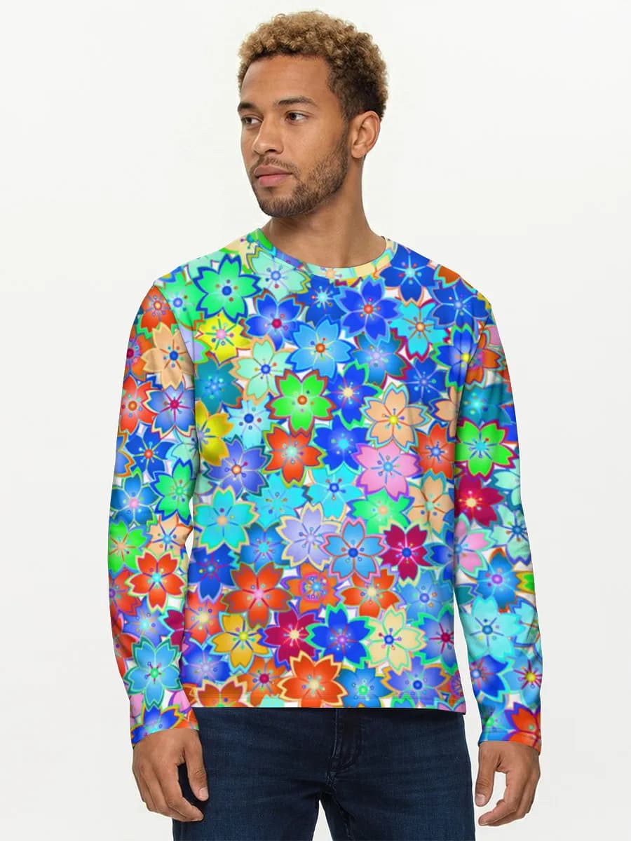 Men's cotton long sleeve shirt