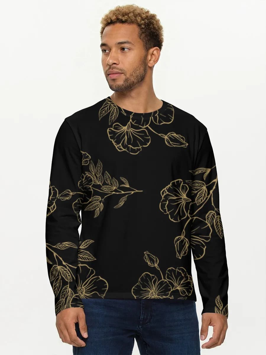 Men's cotton long sleeve shirt