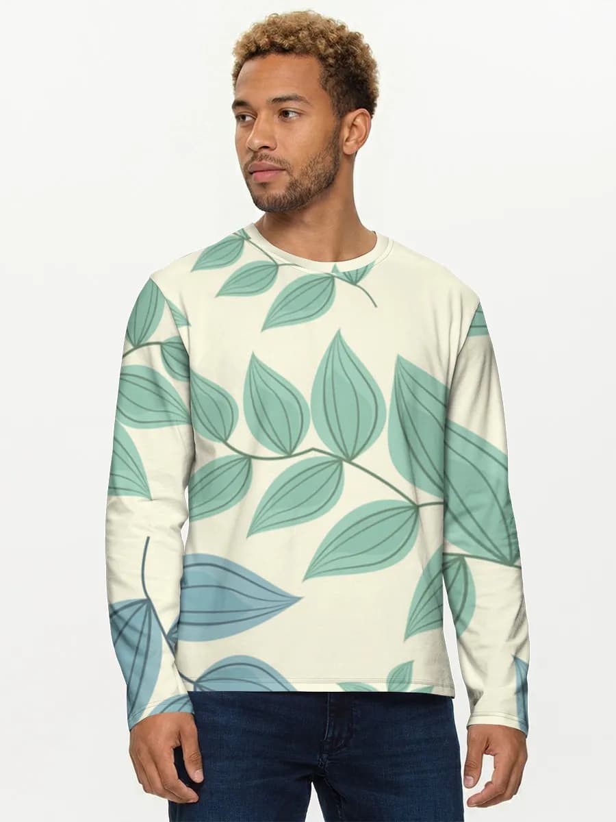 Men's cotton long sleeve shirt