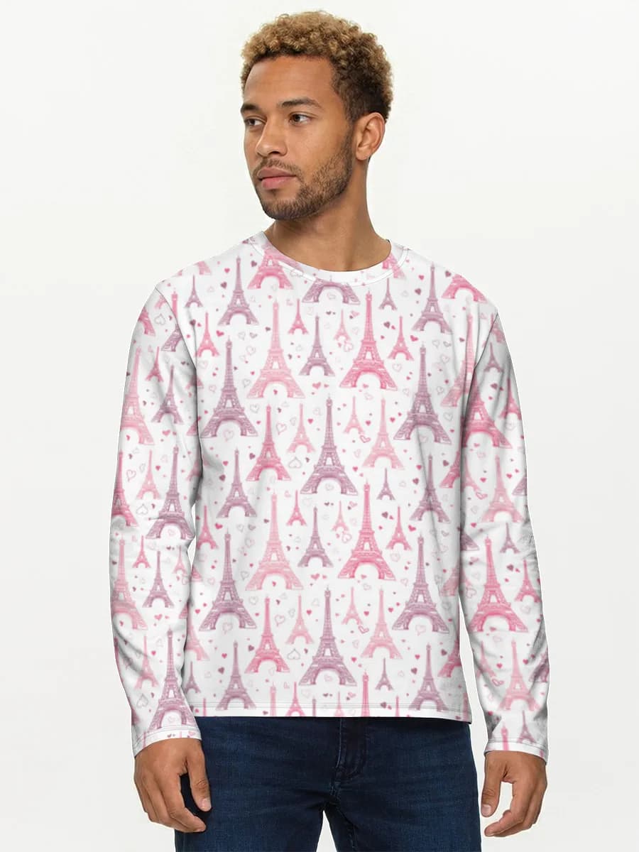 Pink Eiffel Tower Hearts
