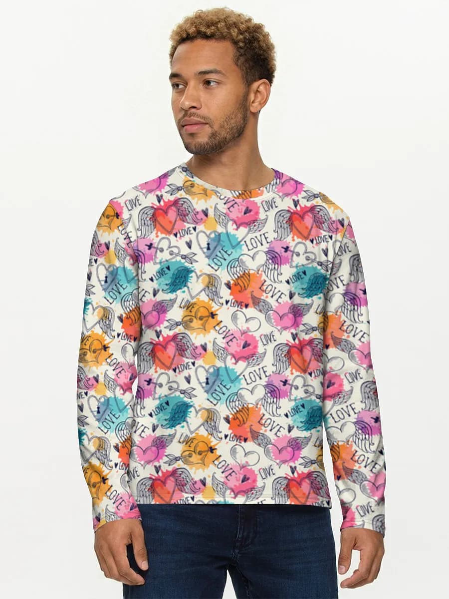 Men's cotton long sleeve shirt