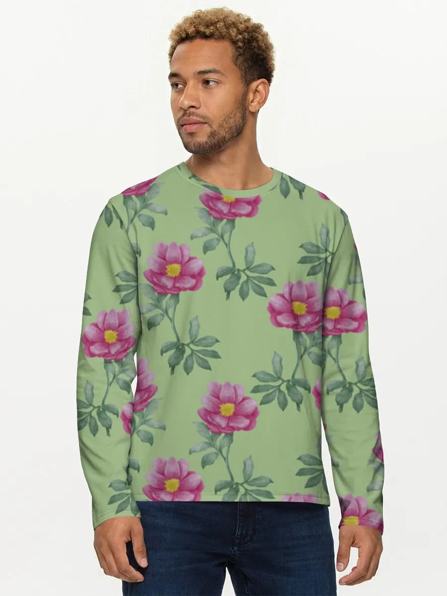 Men's cotton long sleeve shirt