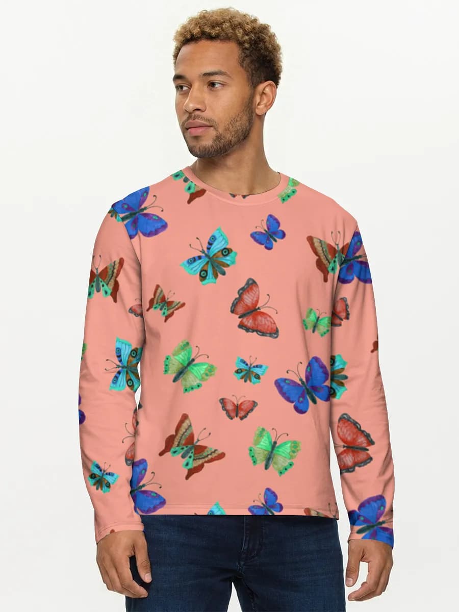 Men's cotton long sleeve shirt