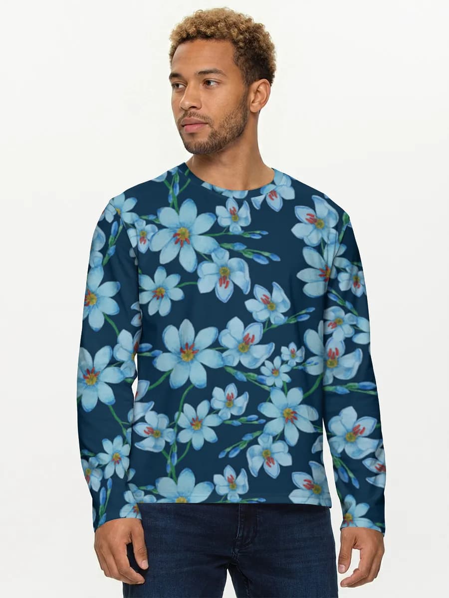 Men's cotton long sleeve shirt