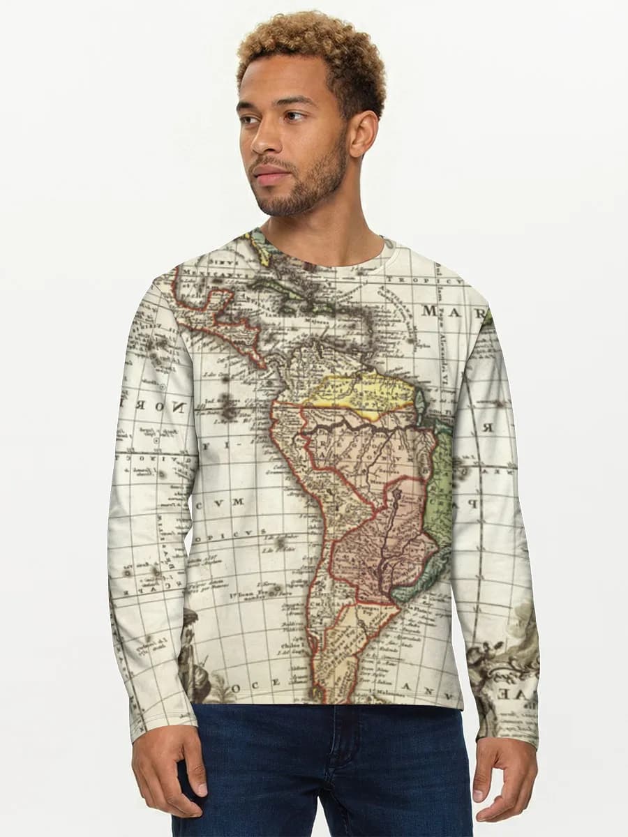 Men's cotton long sleeve shirt