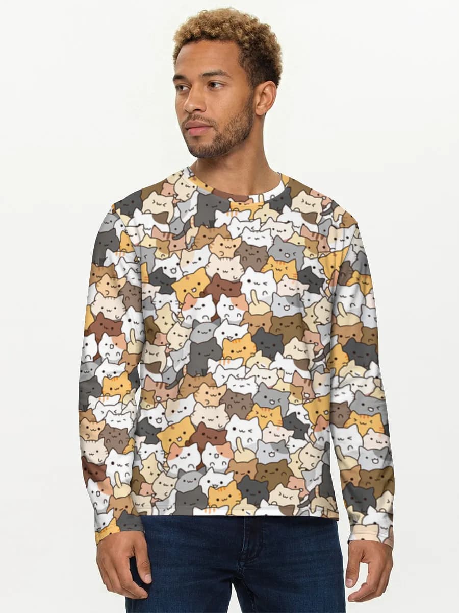Men's cotton long sleeve shirt