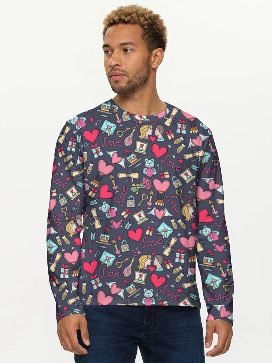 Men's cotton long sleeve shirt