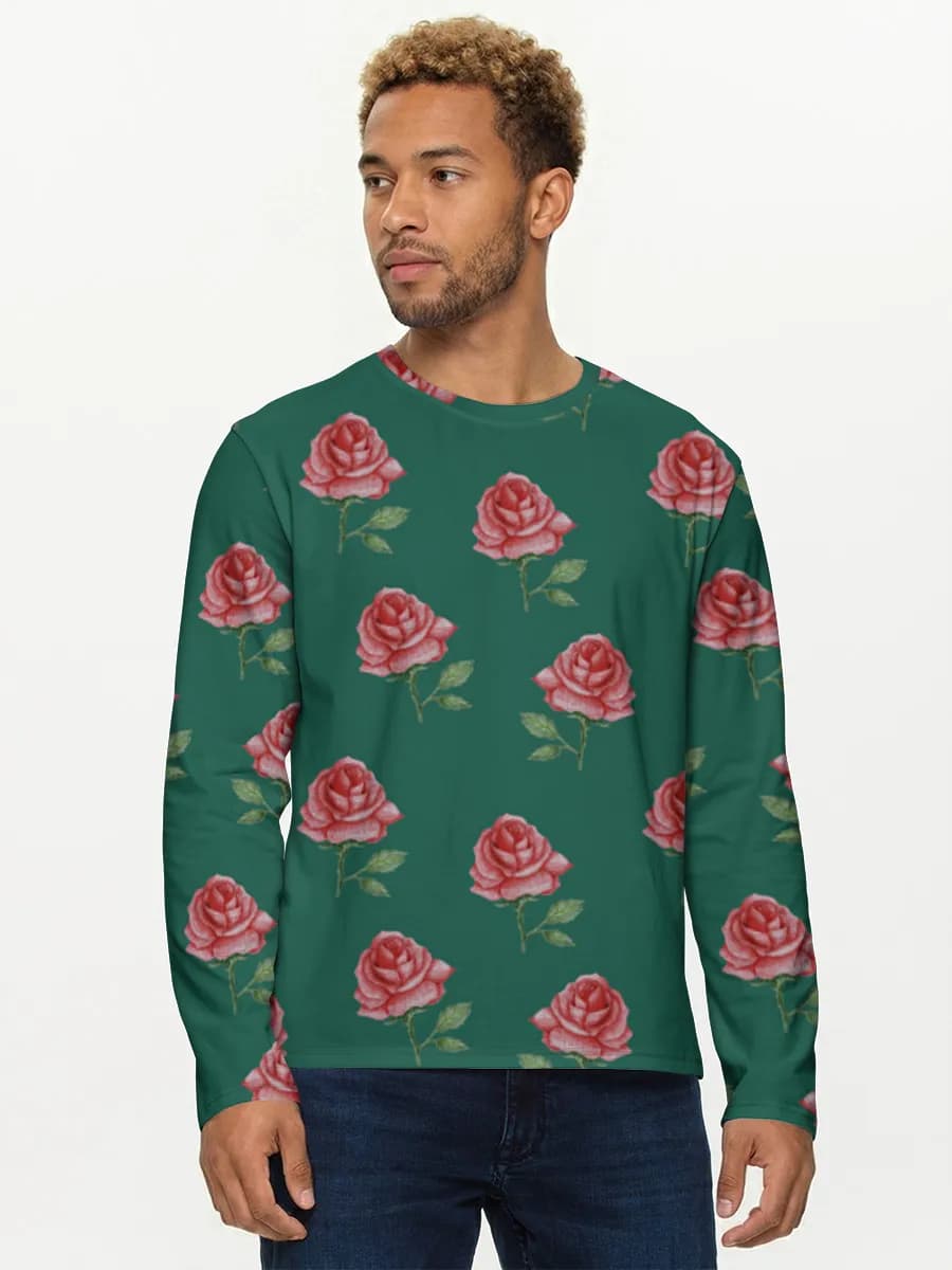 Men's cotton long sleeve shirt
