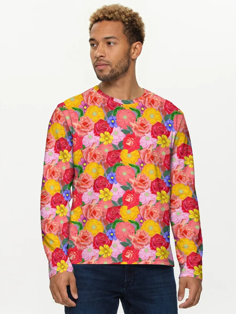 Men's cotton long sleeve shirt