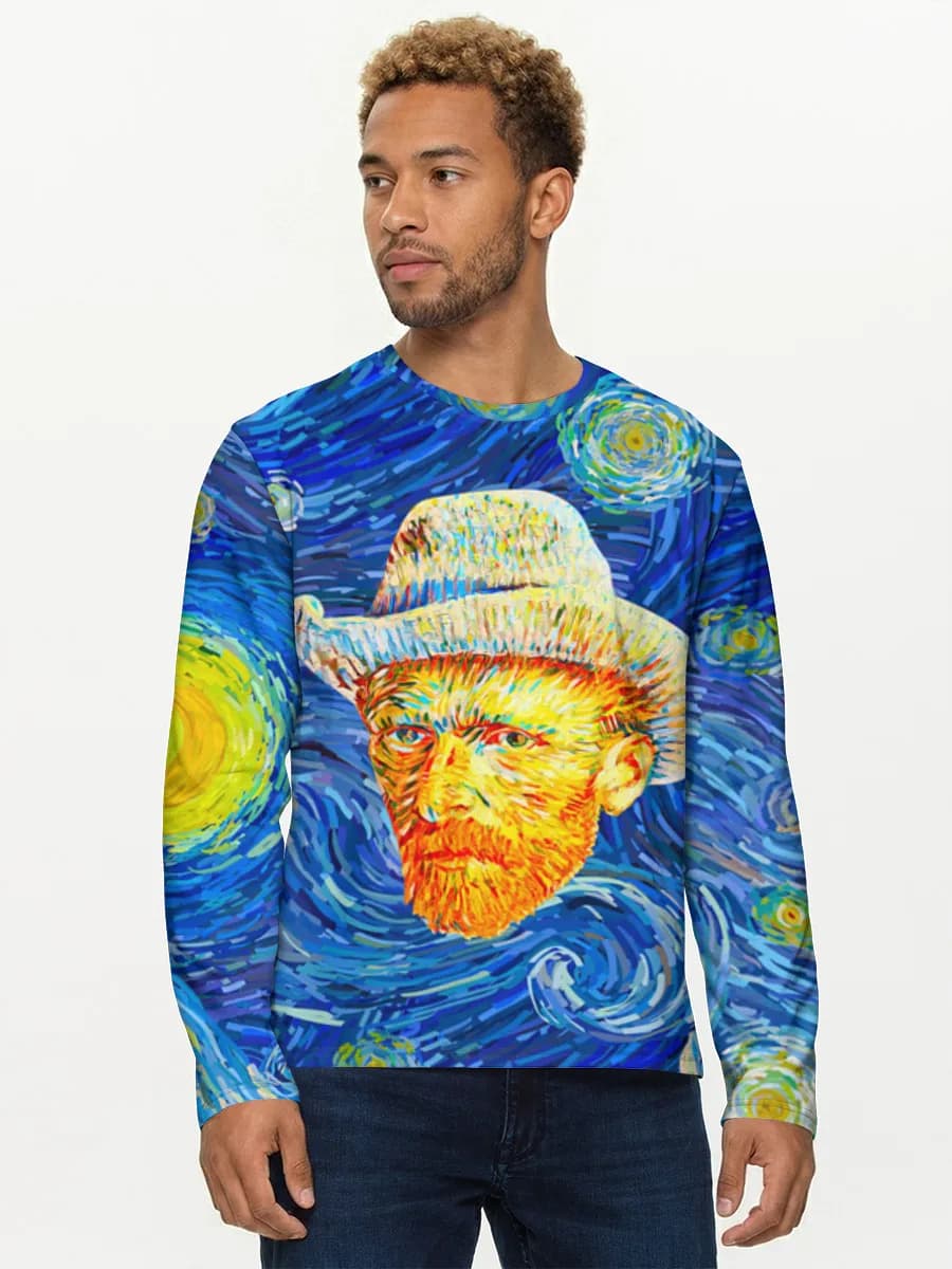Men's cotton long sleeve shirt