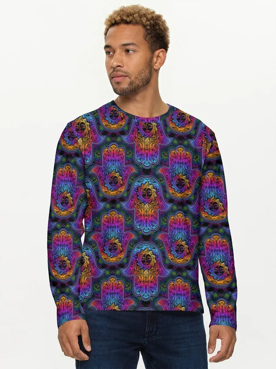 Men's cotton long sleeve shirt