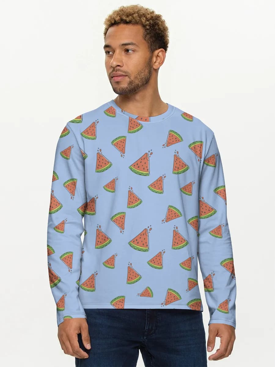 Men's cotton long sleeve shirt