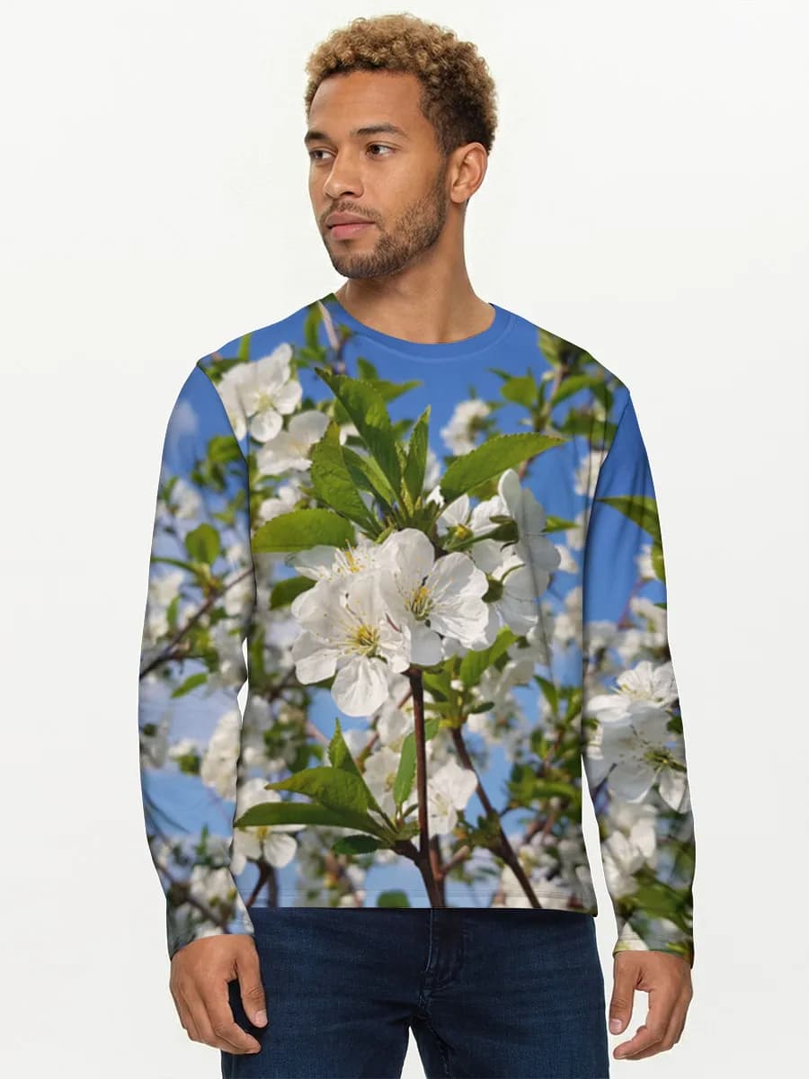 Men's cotton long sleeve shirt