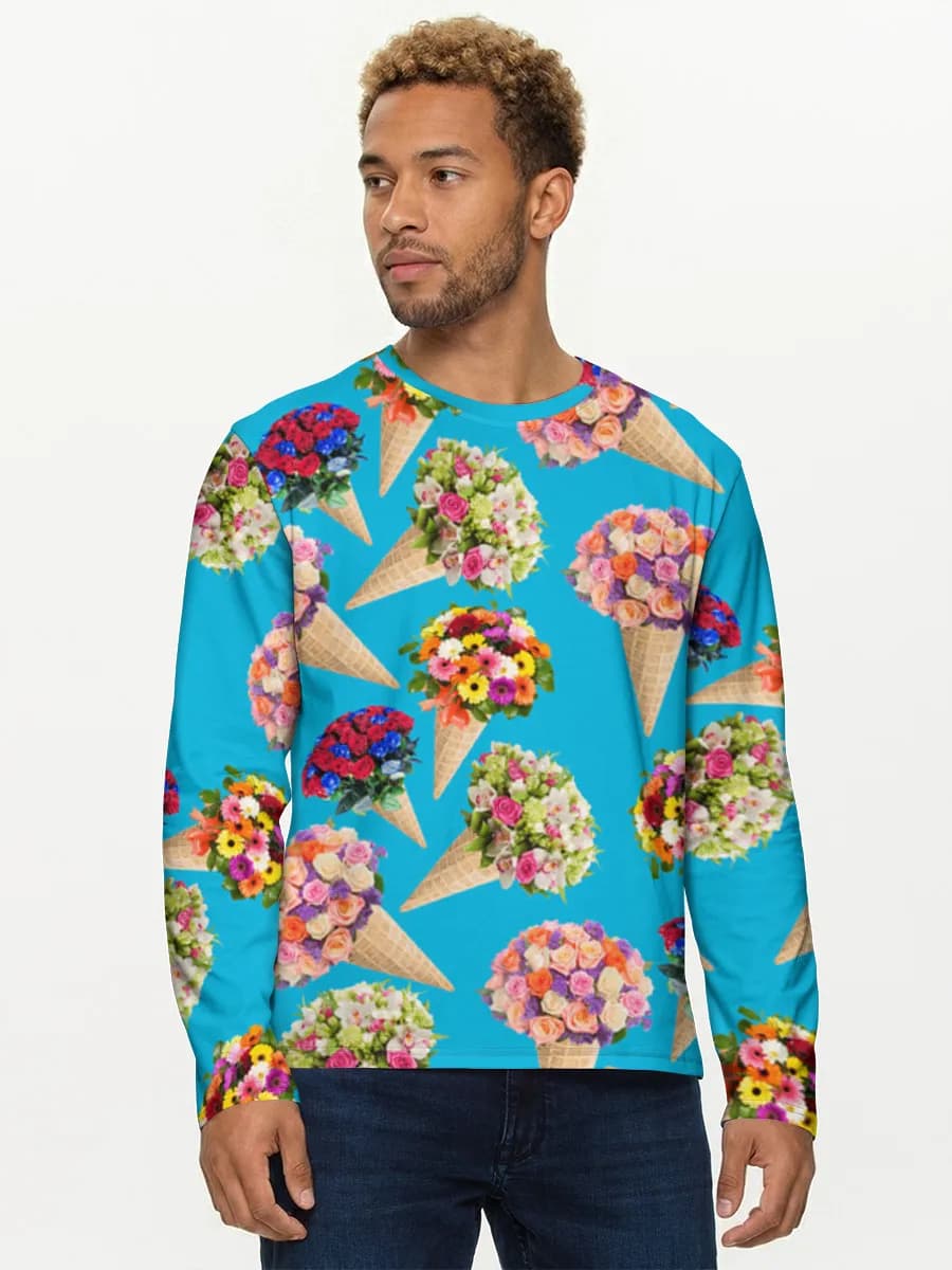 Men's cotton long sleeve shirt