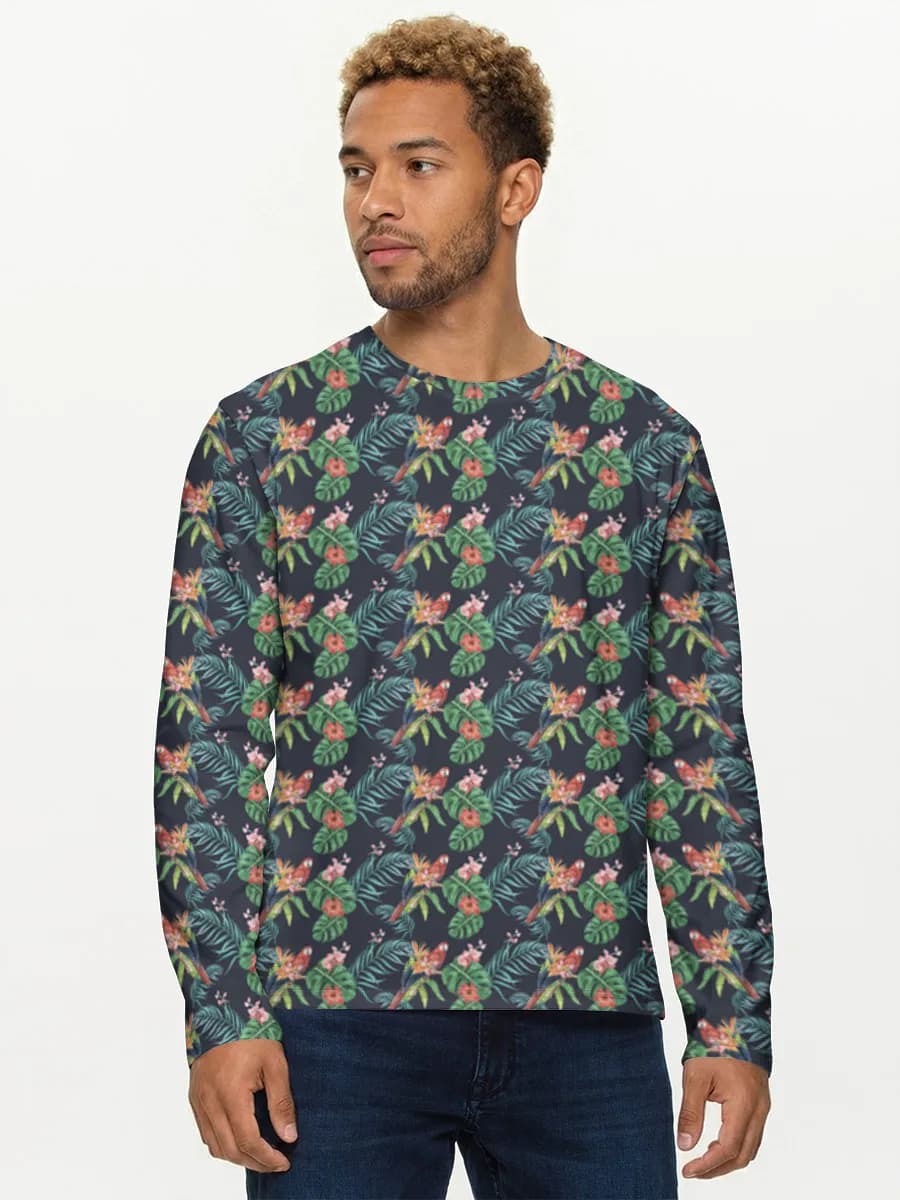 Men's cotton long sleeve shirt