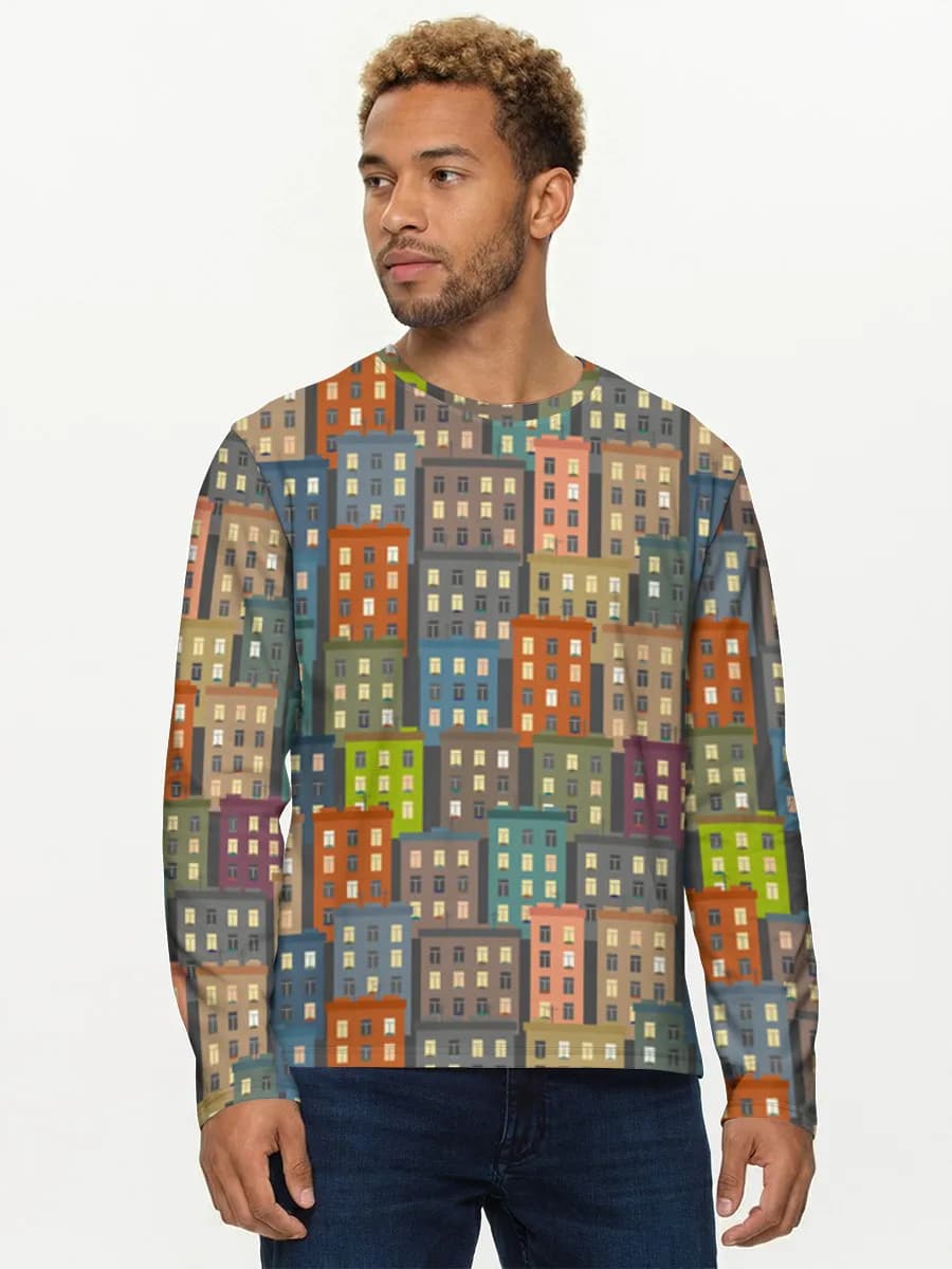 Men's cotton long sleeve shirt