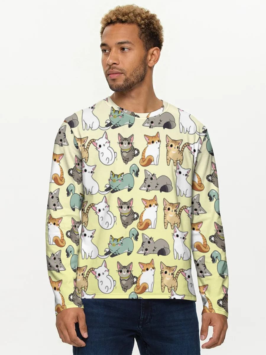 Men's cotton long sleeve shirt