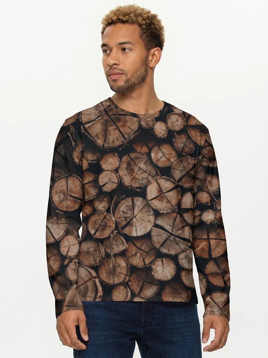 Men's cotton long sleeve shirt