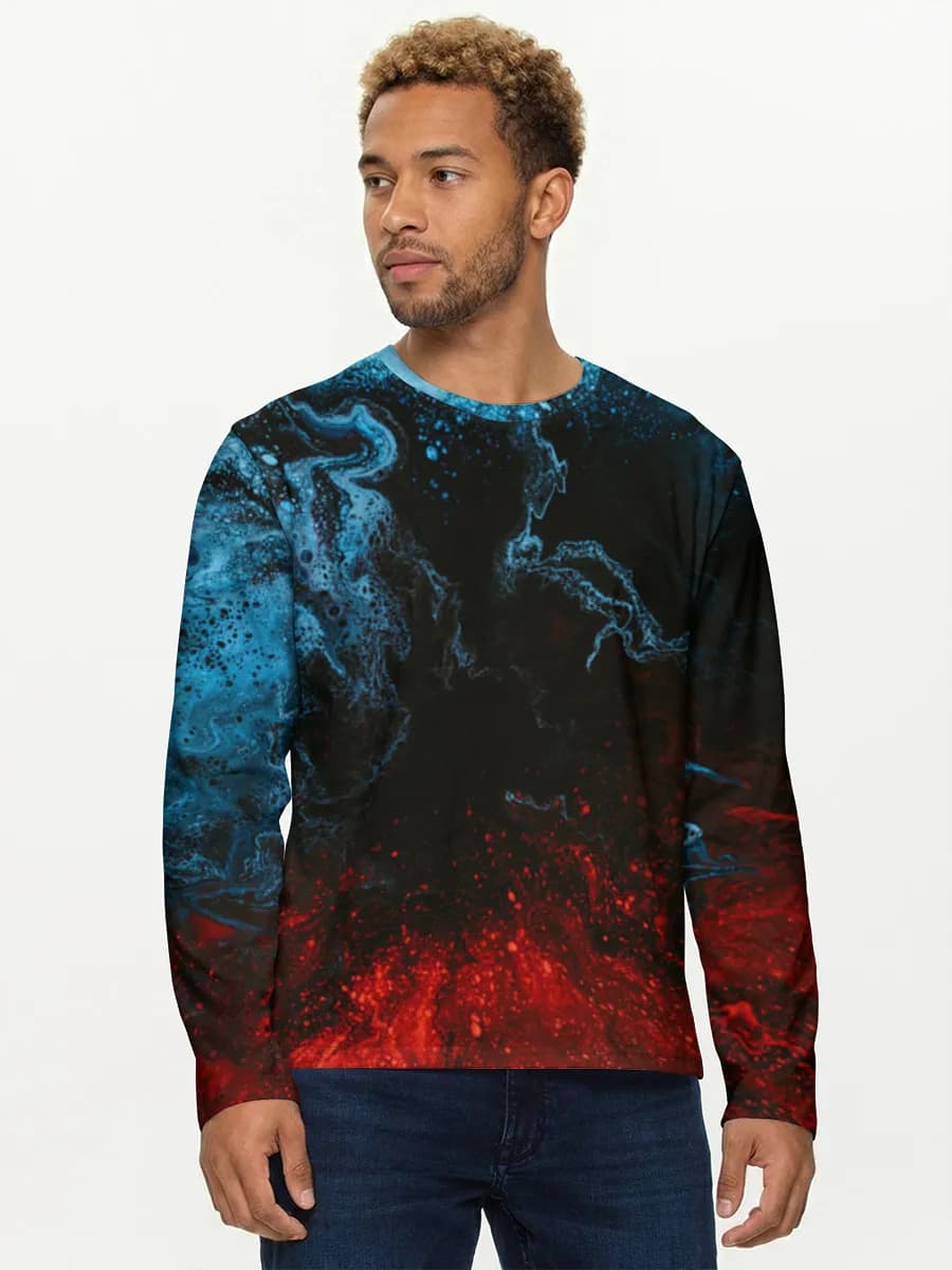 Men's cotton long sleeve shirt