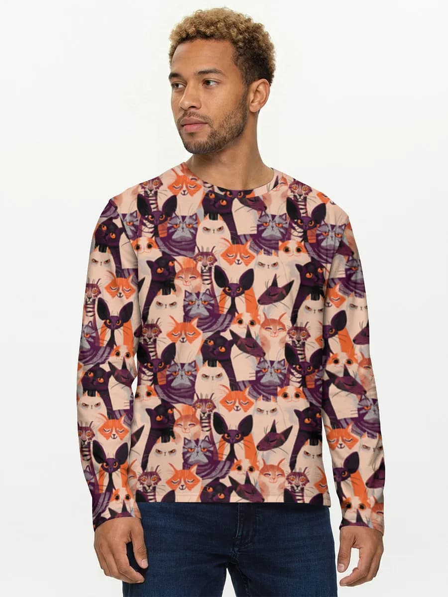 Whimsical Cartoon Cats