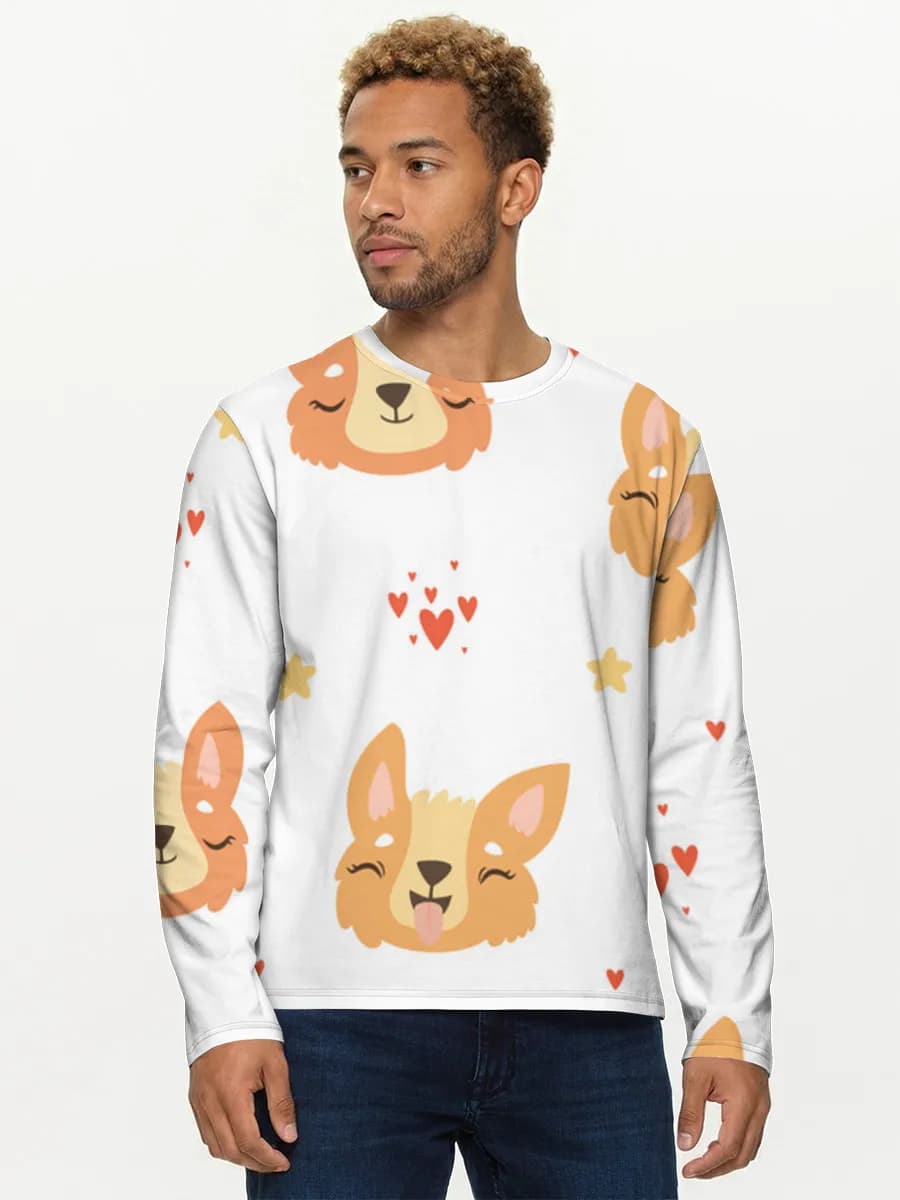 Men's cotton long sleeve shirt