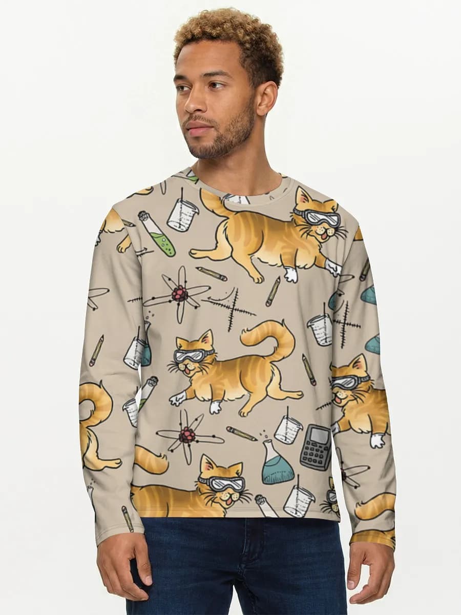 Men's cotton long sleeve shirt