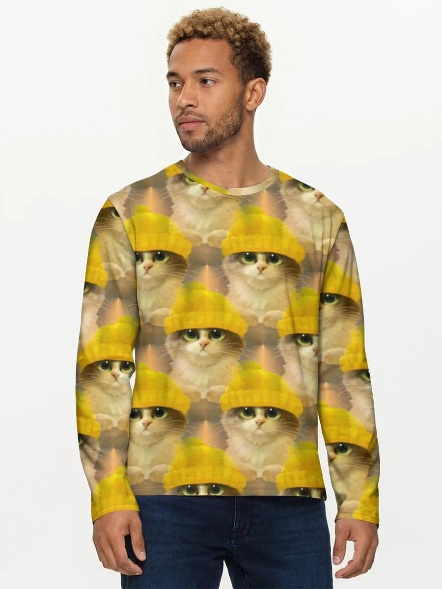 Men's cotton long sleeve shirt
