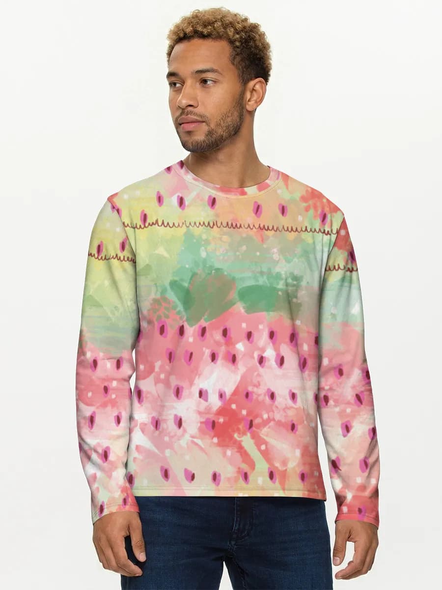 Men's cotton long sleeve shirt