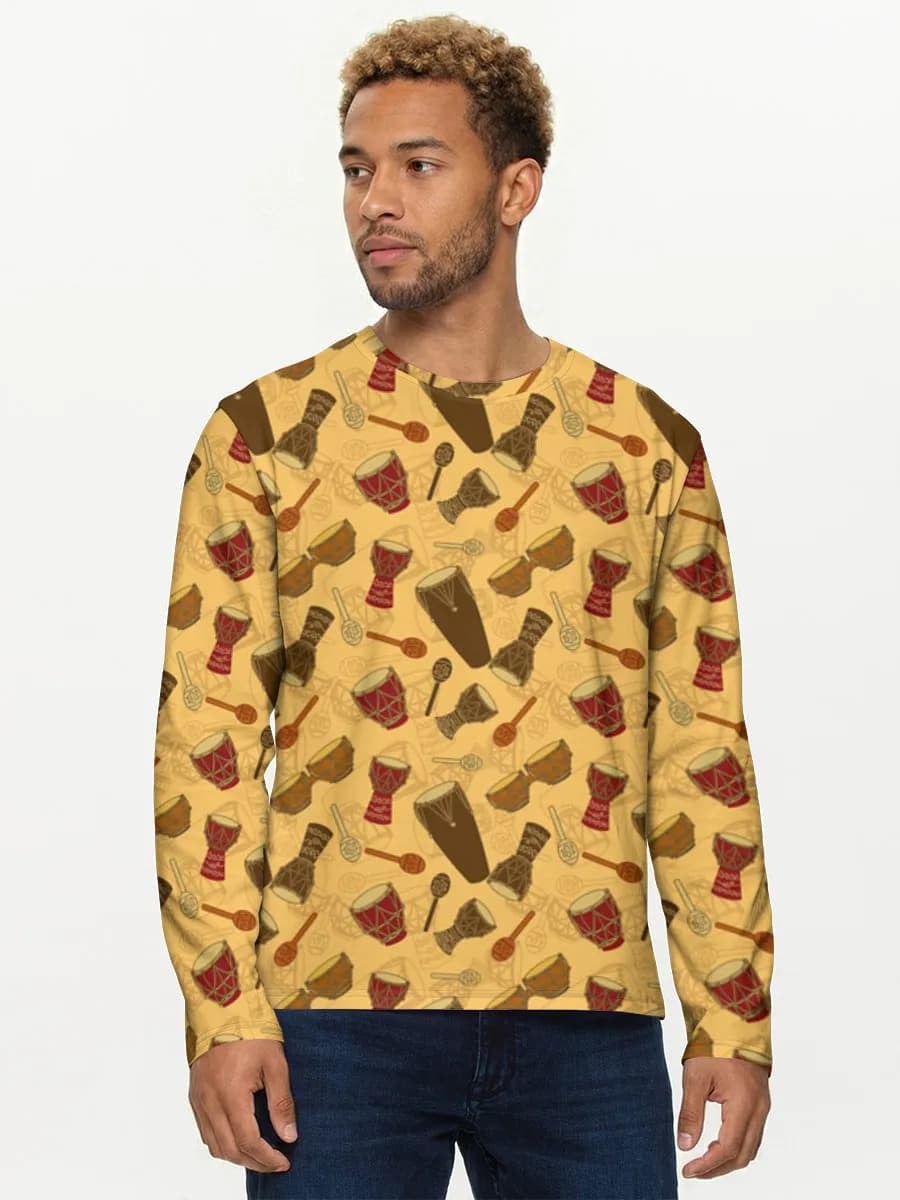 Men's cotton long sleeve shirt