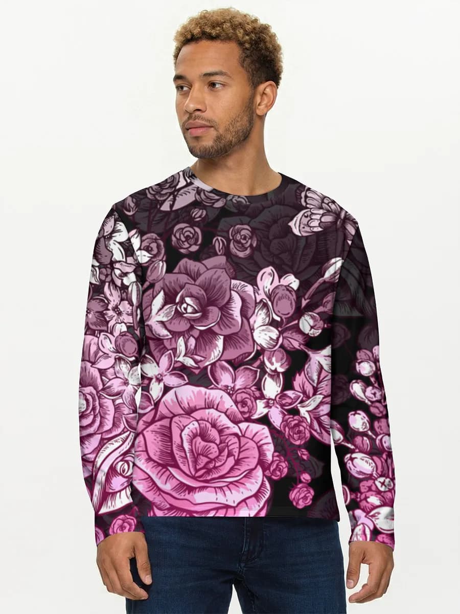 Pink Roses And Butterflies