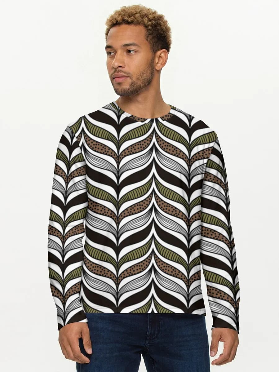 Men's cotton long sleeve shirt