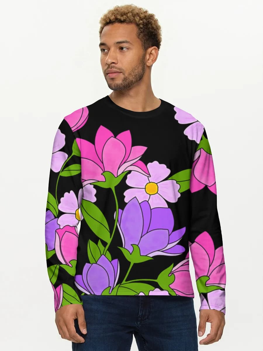 Men's cotton long sleeve shirt