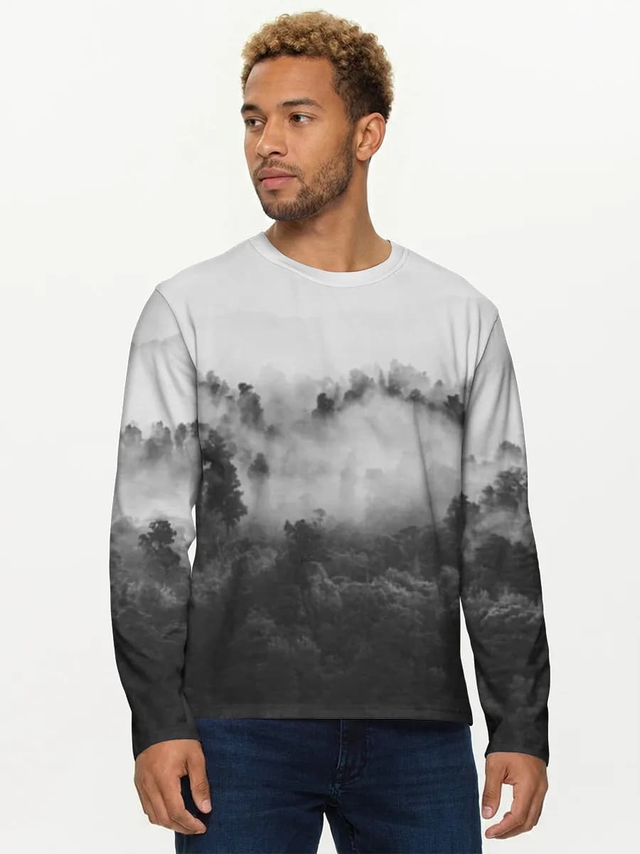 Men's cotton long sleeve shirt