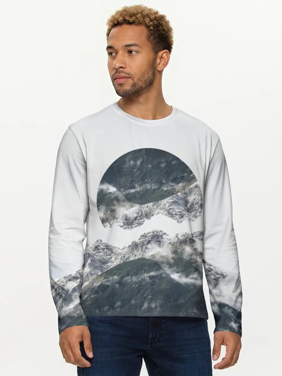 Men's cotton long sleeve shirt