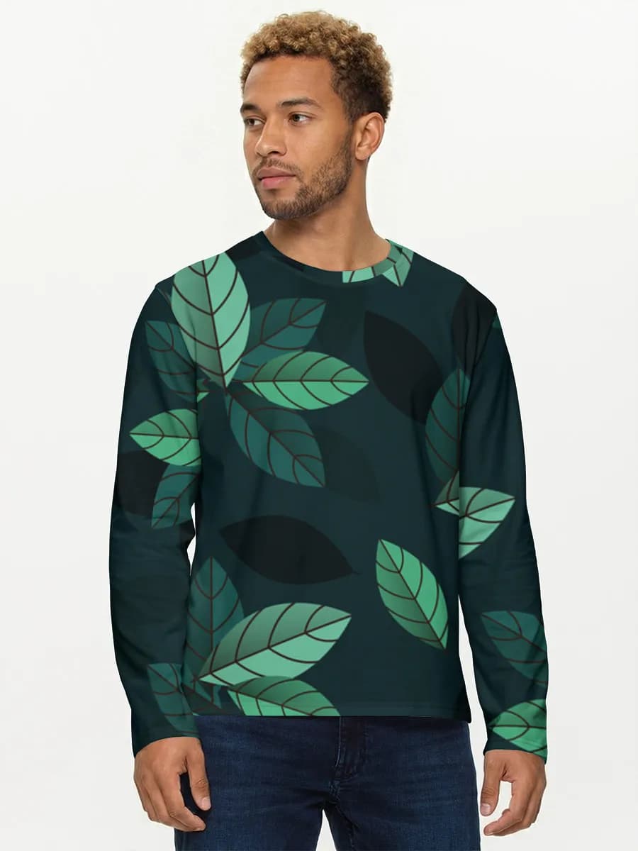 Men's cotton long sleeve shirt