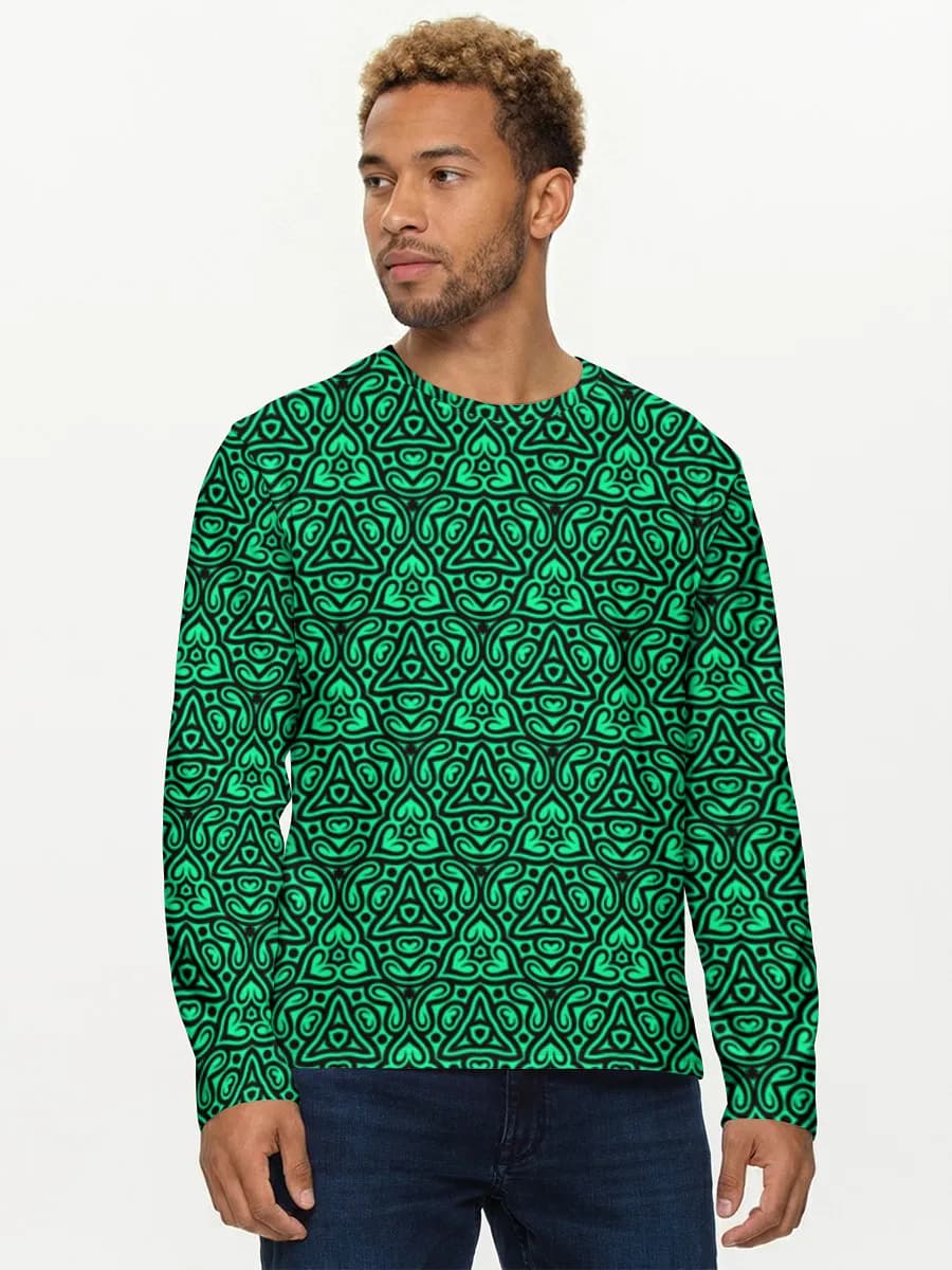 Teal Trippy Geometry