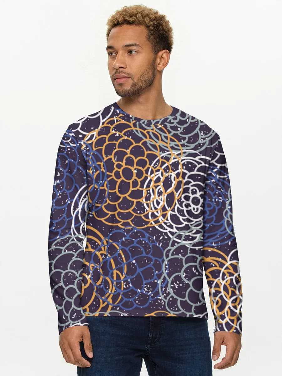 Men's cotton long sleeve shirt