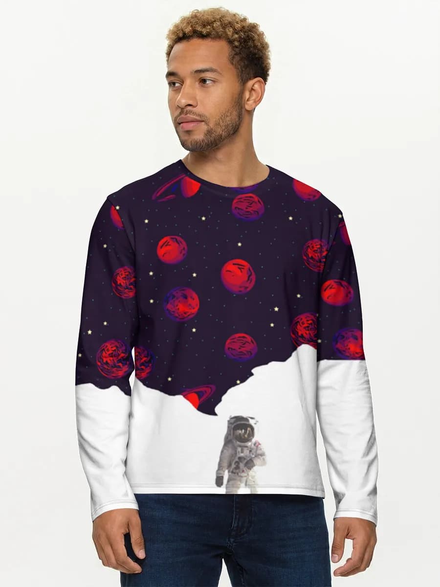 Men's cotton long sleeve shirt