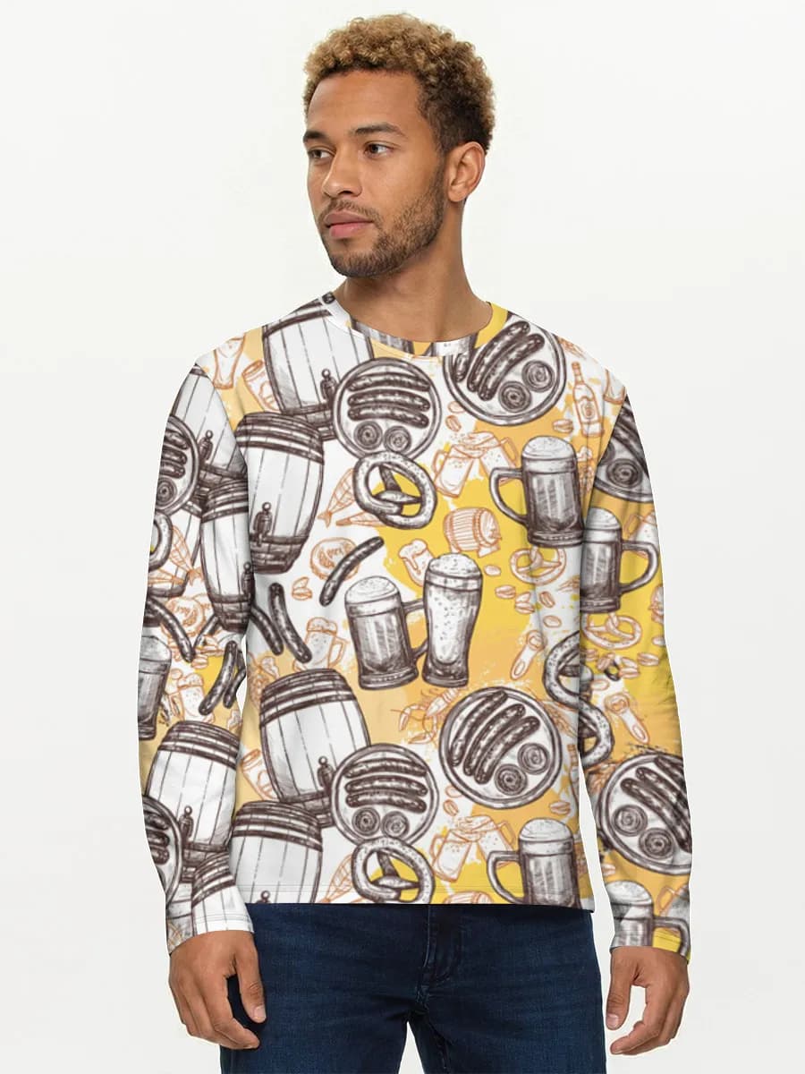 Men's cotton long sleeve shirt