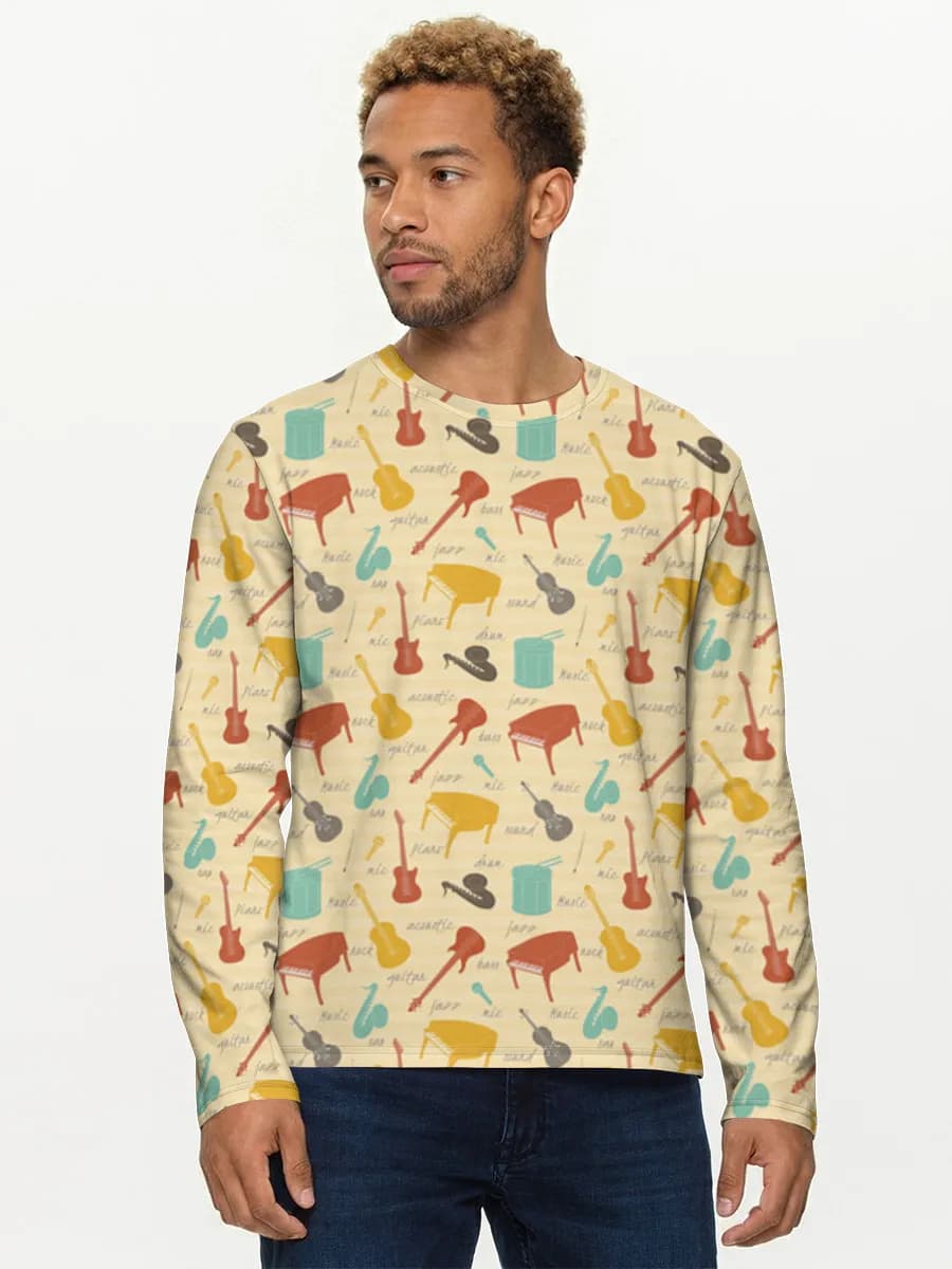 Men's cotton long sleeve shirt