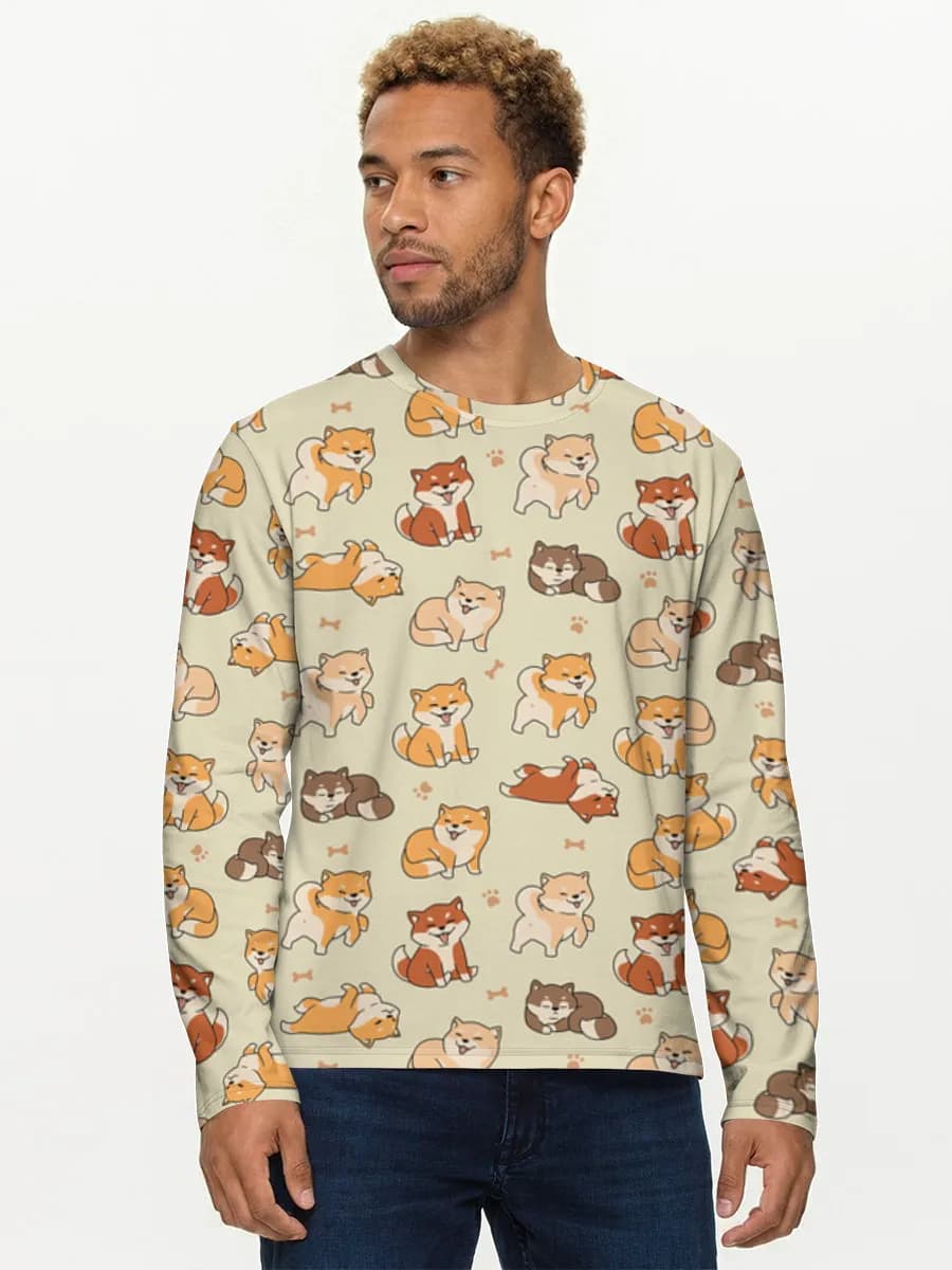 Men's cotton long sleeve shirt